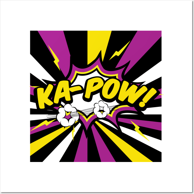 Ka Pow pop art Wall Art by Raintreestrees7373